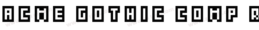 Acme Gothic Comp Reg字体转换